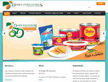 Tablet Screenshot of dairyindustriesjamaica.com